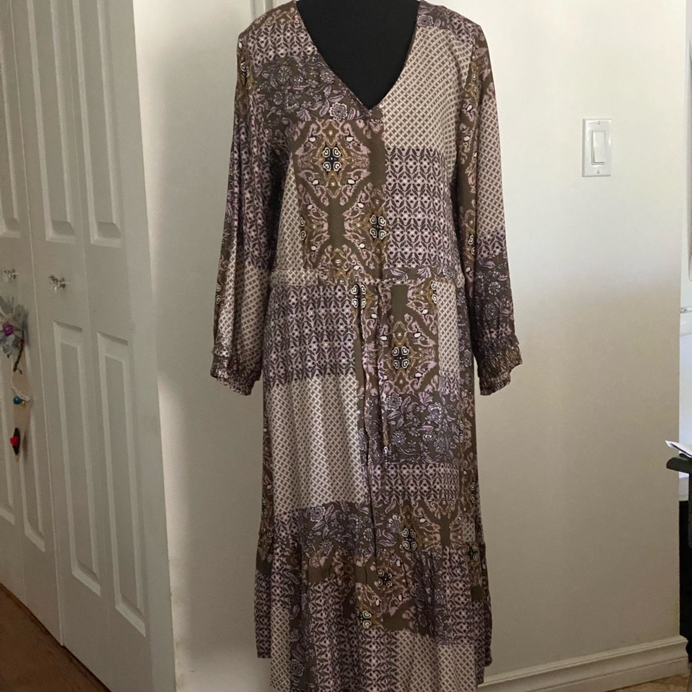 NWT Cream Parchwork Dress